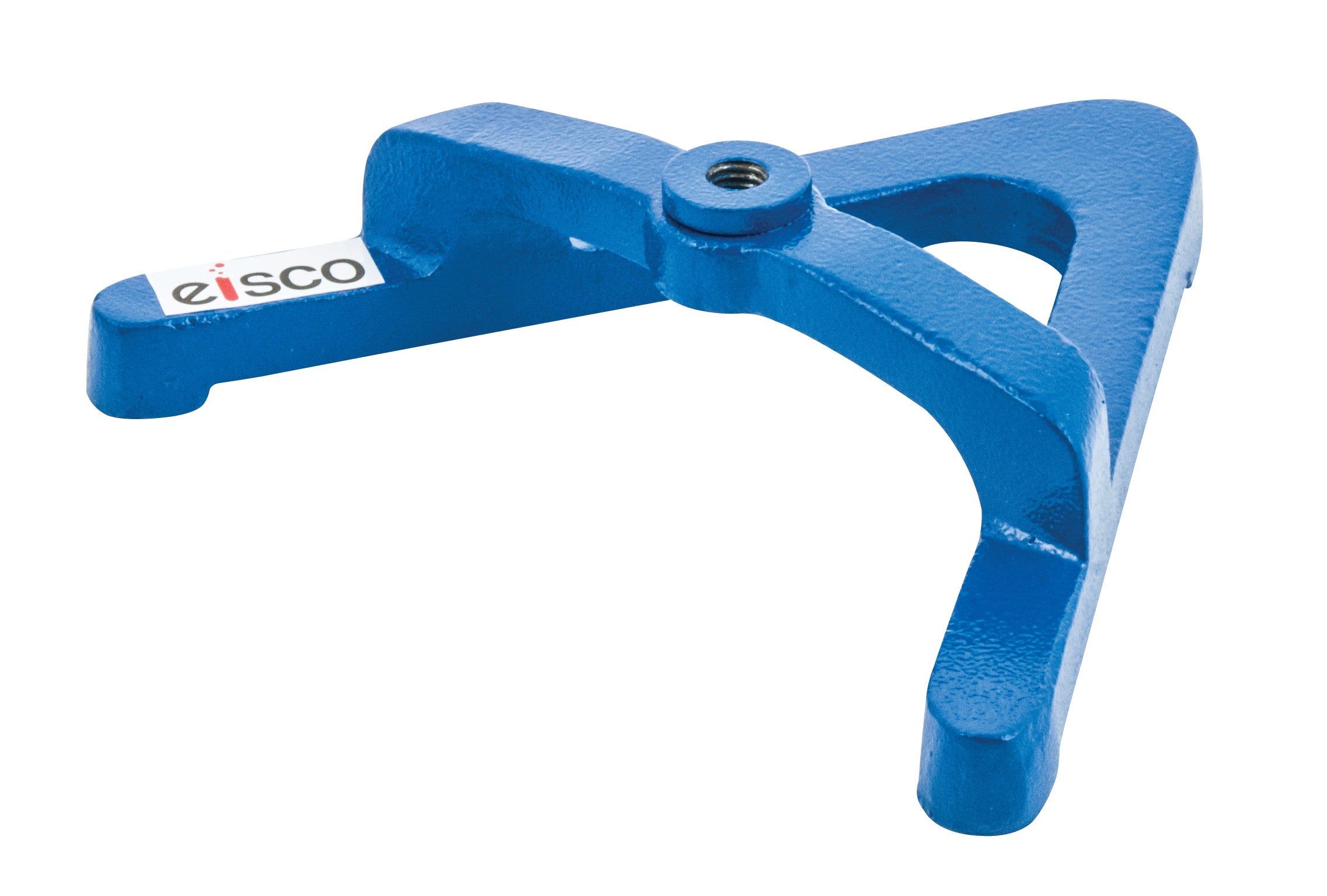 Eisco Labs Heavy Duty 'H' Base Retort Stand - 20cm X 20cm Cast Iron, For 11-12mm Rods