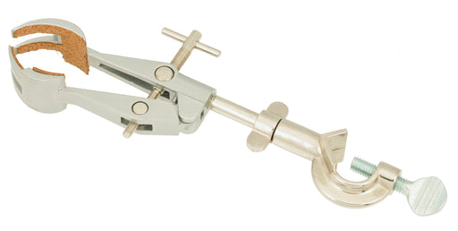EISCO Clamp Retort, 4 Prong, Cork Lined with Boss Head