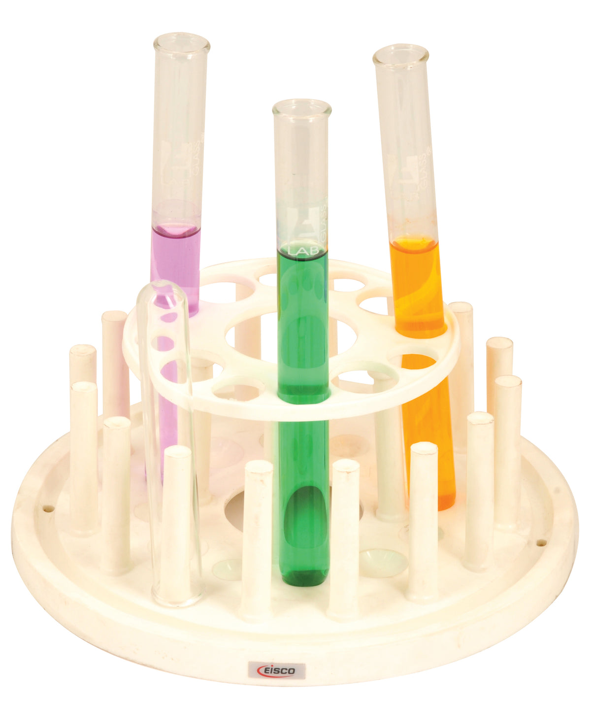 EISCO Round Test Tube Stand, Polypropylene, 12 Holes and 16 Pins ...
