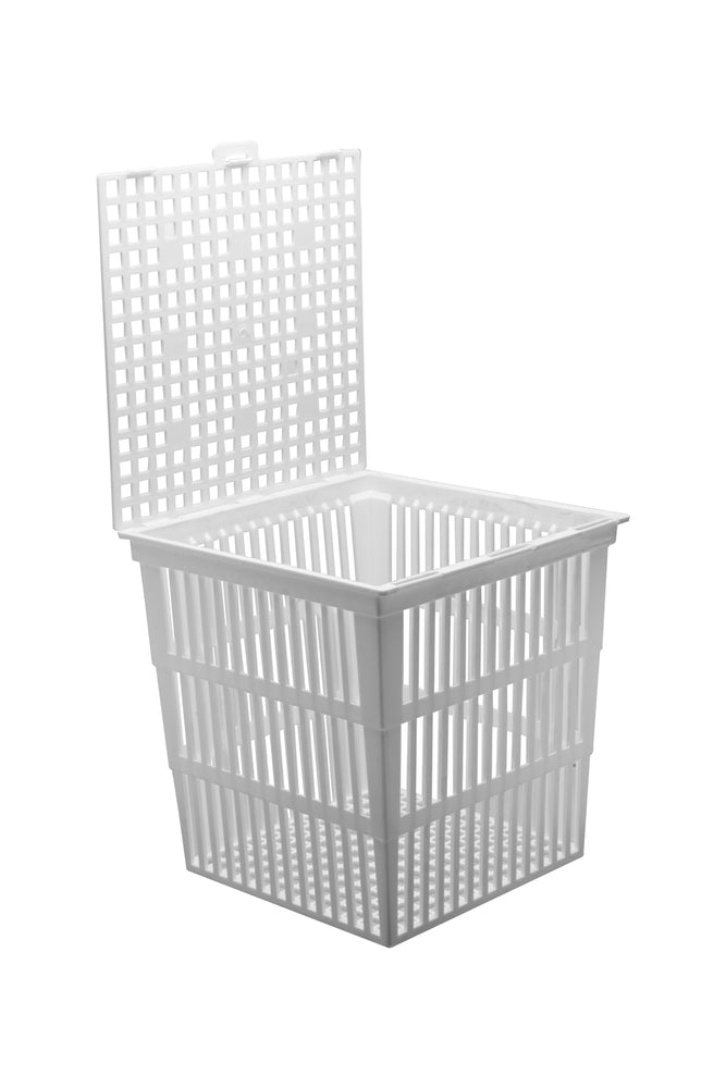 TEST TUBE BASKET (WITH COVER) POLYPROPYLENE SIZE 180X170X160MM