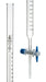 Borosilicate Burette w/ PTFE Stopcock - 100mL cap., 0.2mL grad, Class A