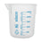 Premium 250mL Beaker - Polypropylene Plastic, Blue Screen Printed, 25mL Graduations - Eisco Labs
