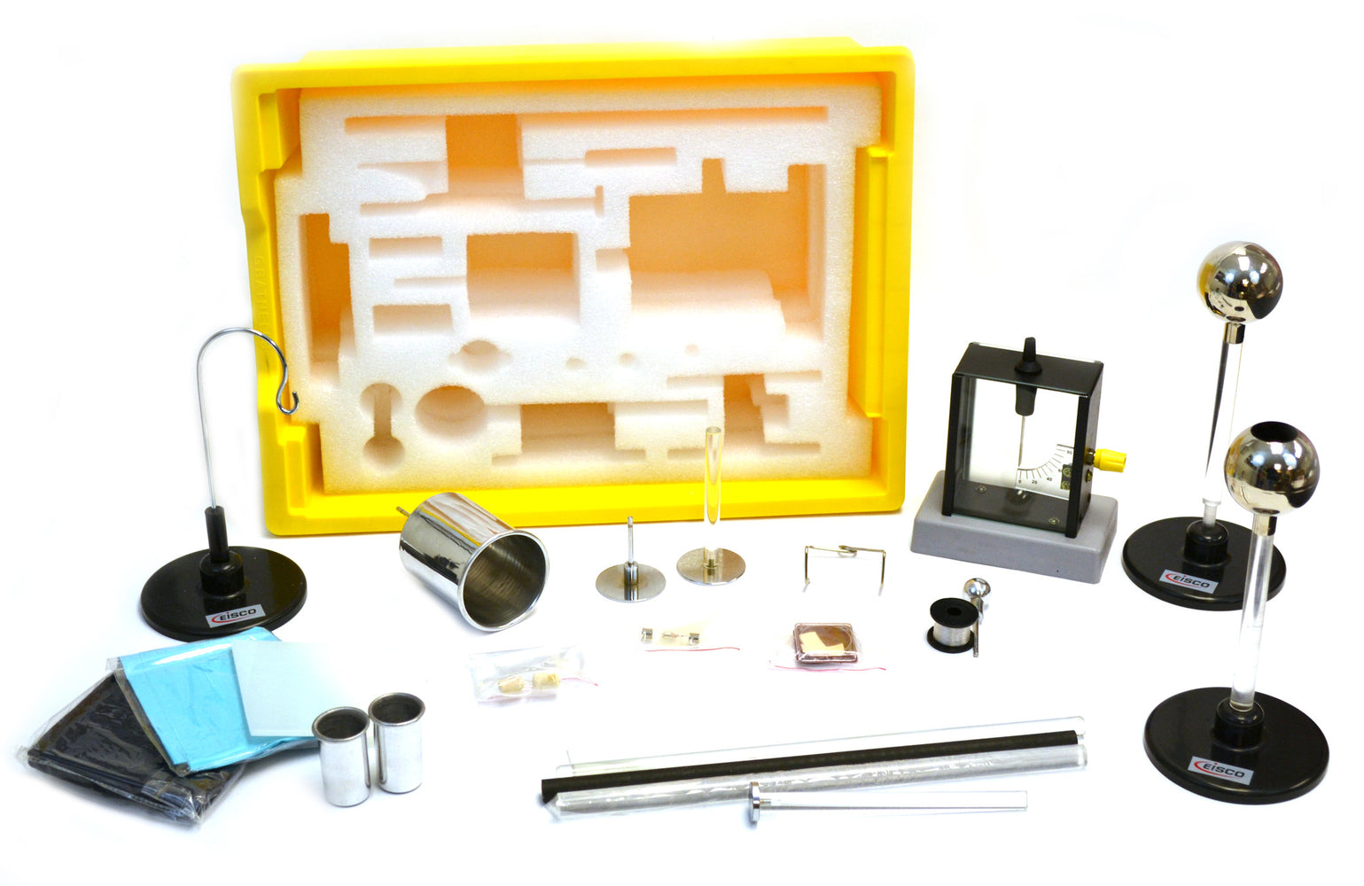 Physics Electrostatic Equipment Set, 21 Pieces