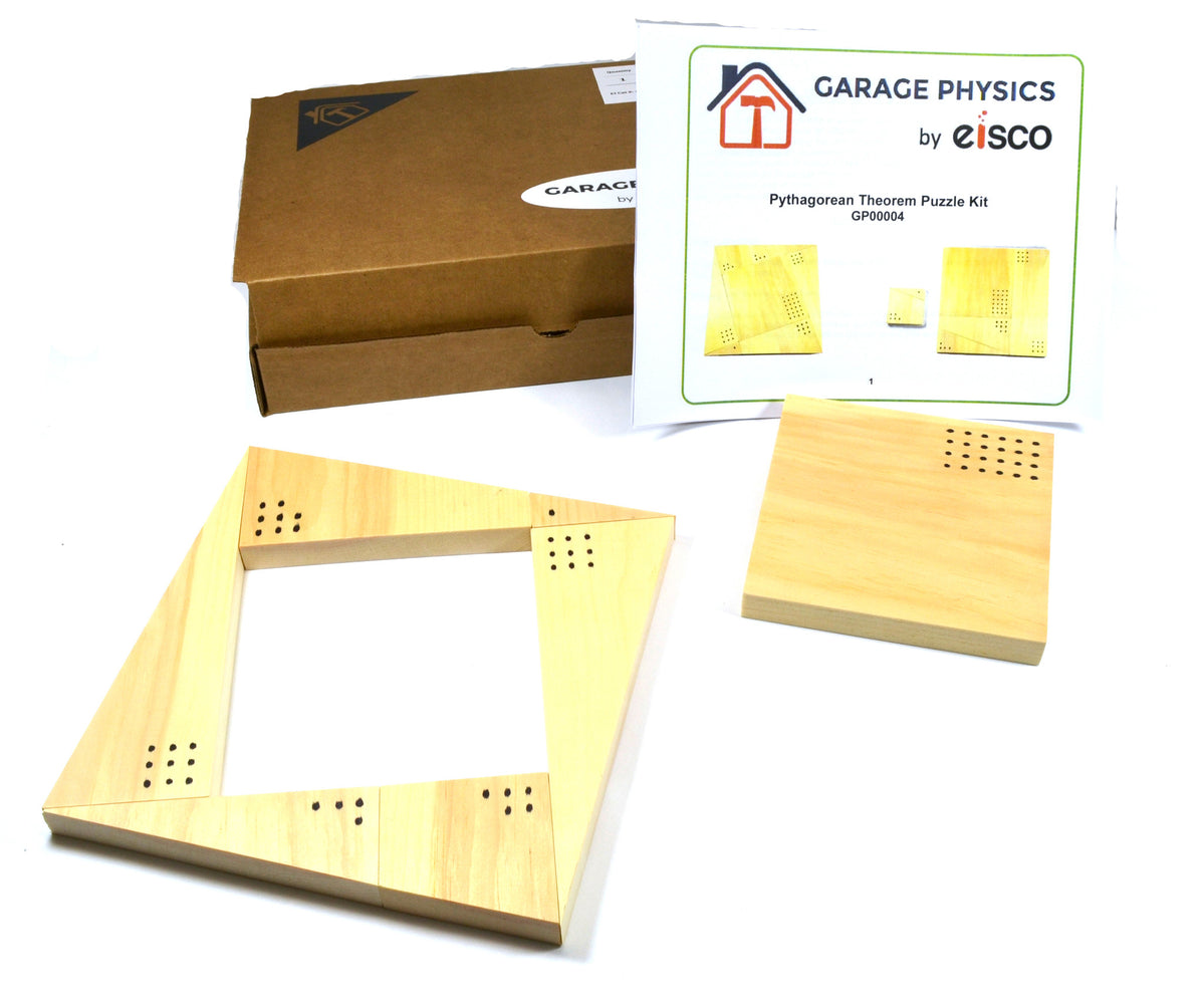 Eisco Garage Physics Pythagorean Theorem Puzzle Kit