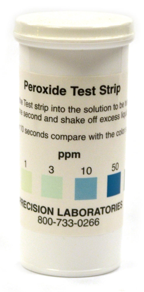 Low Level Peroxide Test Strips, 0 - 100ppm, Vial of 50