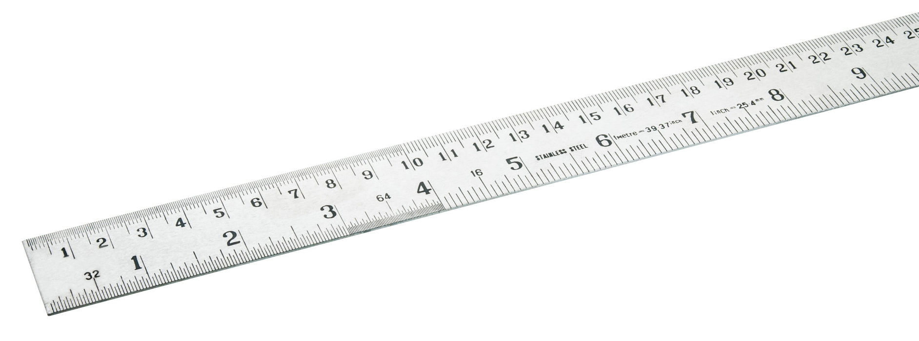 Stainless Steel 60cm Ruler with Stamped mm and cm Graduations - Eisco ...