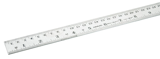 Stainless Steel 60cm Ruler with Stamped mm and cm Graduations - Eisco Labs