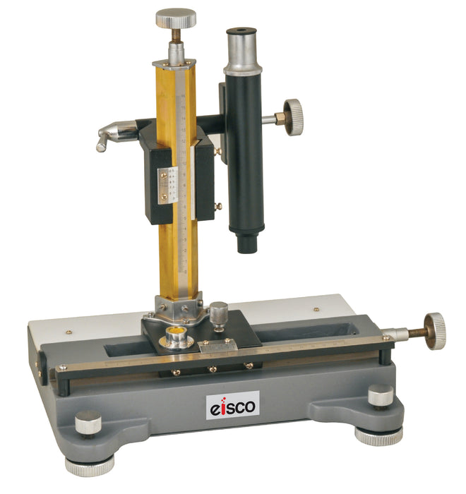 Vernier Travelling Microscope with 10x Magnification, Comes with Locking Wooden Storage Case