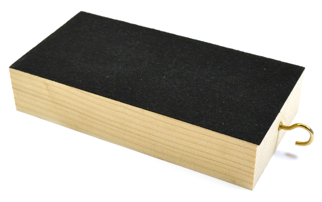 Wooden Friction Block, Pinewood and Felt 6 x 3 x 1.25"