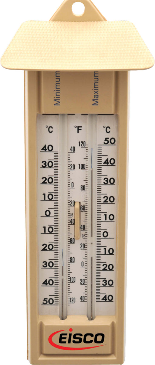 Thermometers Maximum and Minimum Six's Double Scale, Mercury Filled, -40 to 50°Cx1°C & -40 to 120°Fx2°F