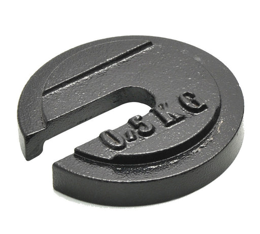 Individual Slotted Weights - Cast Iron, ½ kg.