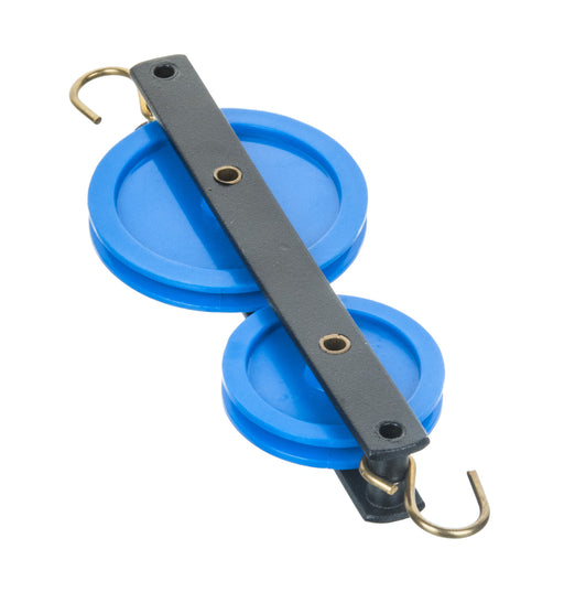 EISCO Plastic Pulley, Double, 50mm and 40mm Dia.