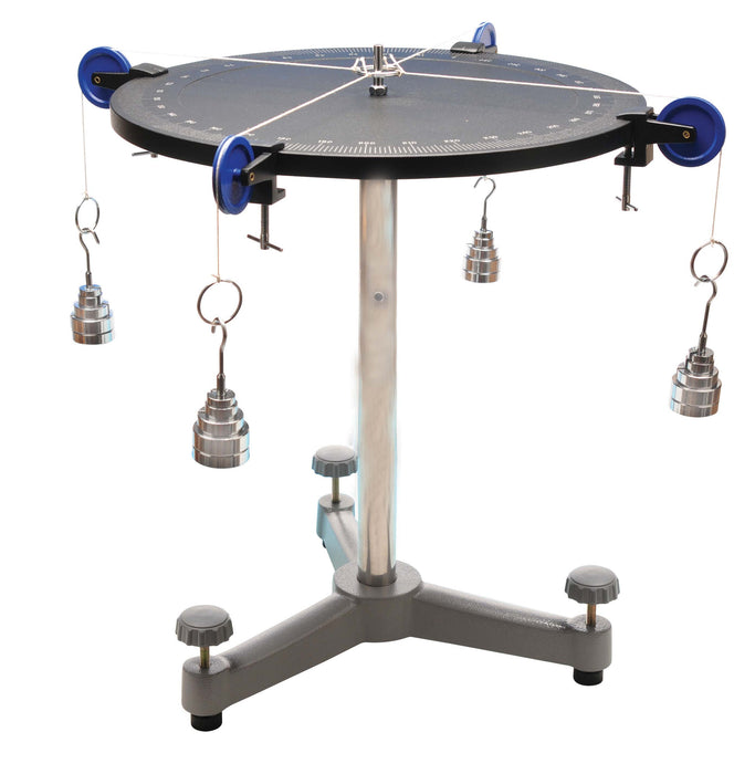 Force Table with brass weights