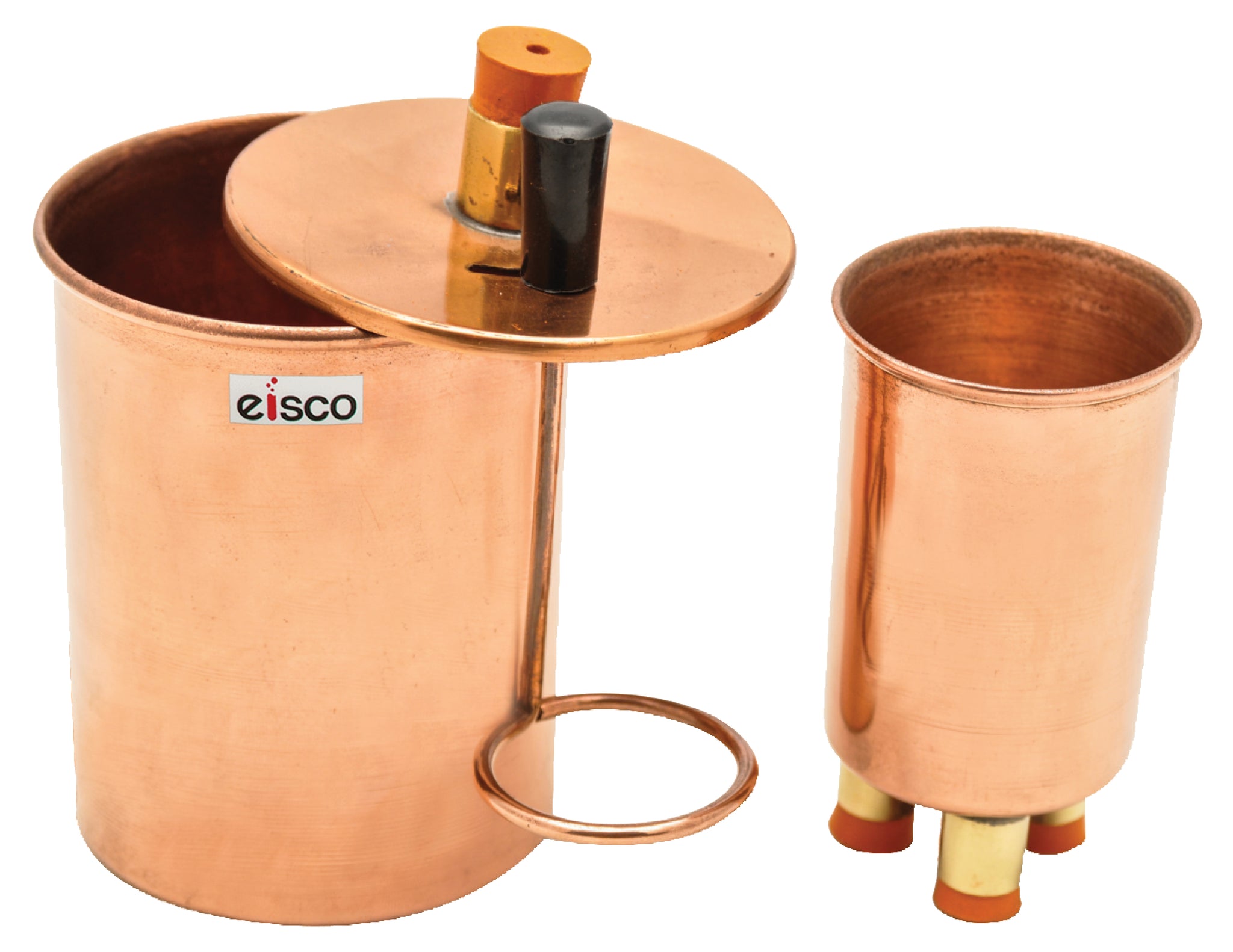 Eisco Calorimeter, Aluminum - 2.1"dia X 3"H - Parallel Sides & Rolled Rim PH0440A
