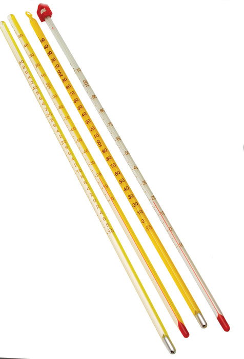 Thermometers Mercury - Yellow Backed, -10 to 50°C