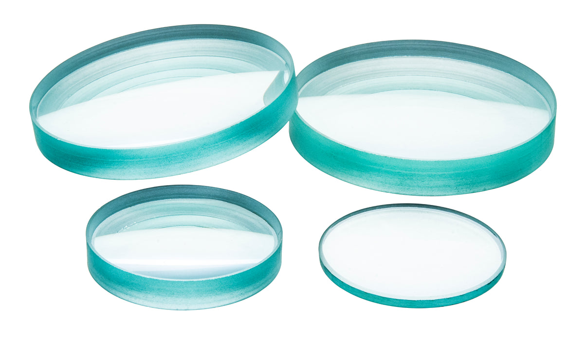Glass Lenses - Double Convex & Concave, Dia - 50 mm, F.L. - 1000 mm