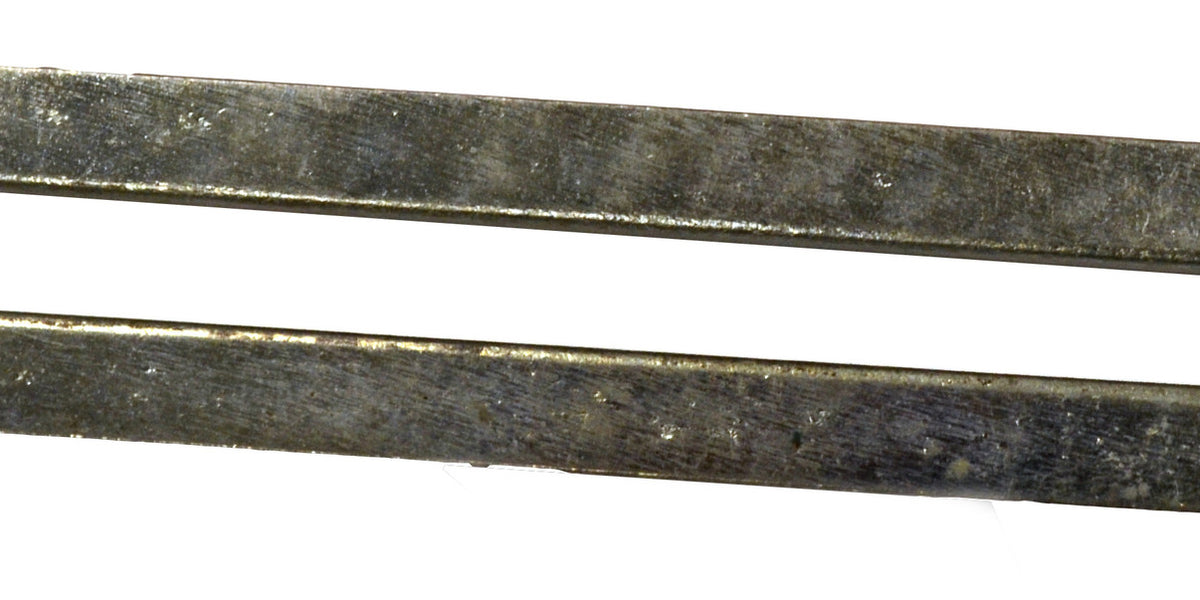 Rectangular Zinc Plated Steel Bar 150x10x10mm, Pair with Keep