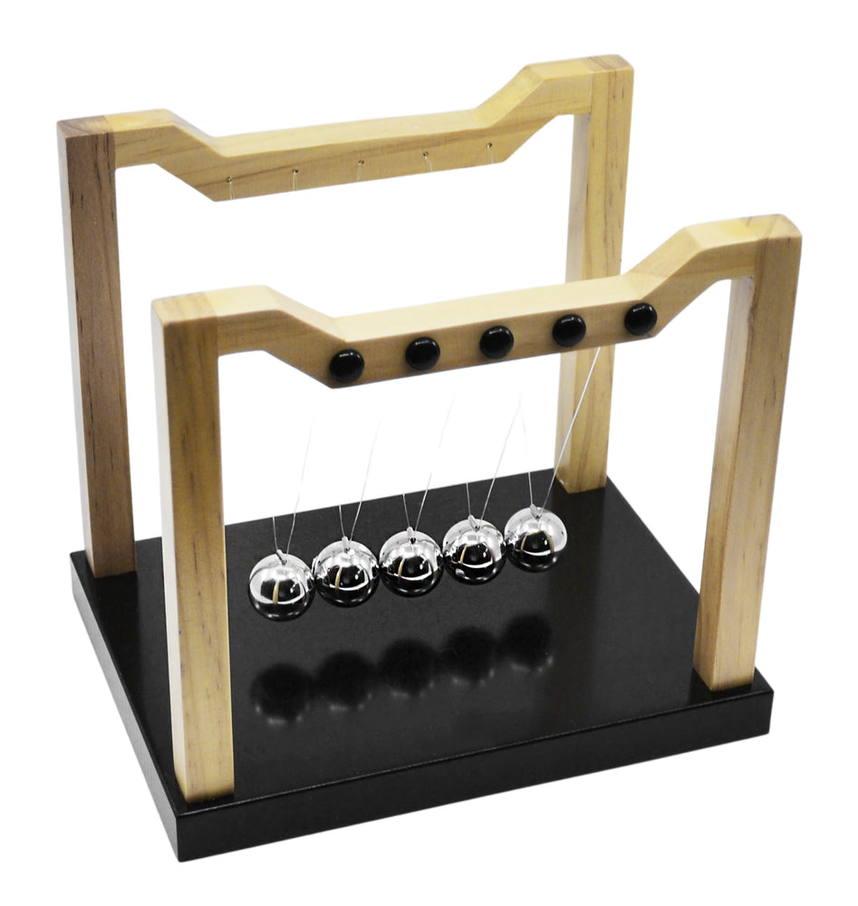 Engineer's Newton's Cradle, 8 Inch - Premium Quality - Completely Assembled - Eisco Labs