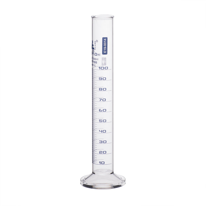 Graduated Cylinder, 100ml - Class A - Round Base - Borosilicate Glass