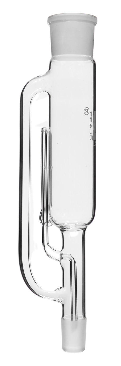 Extractor, 100ml Capacity, Socket Size 40/38, Cone Size 24/29, Spare Part for Soxhlet Extraction Apparatus, Borosilicate Glass - Eisco Labs