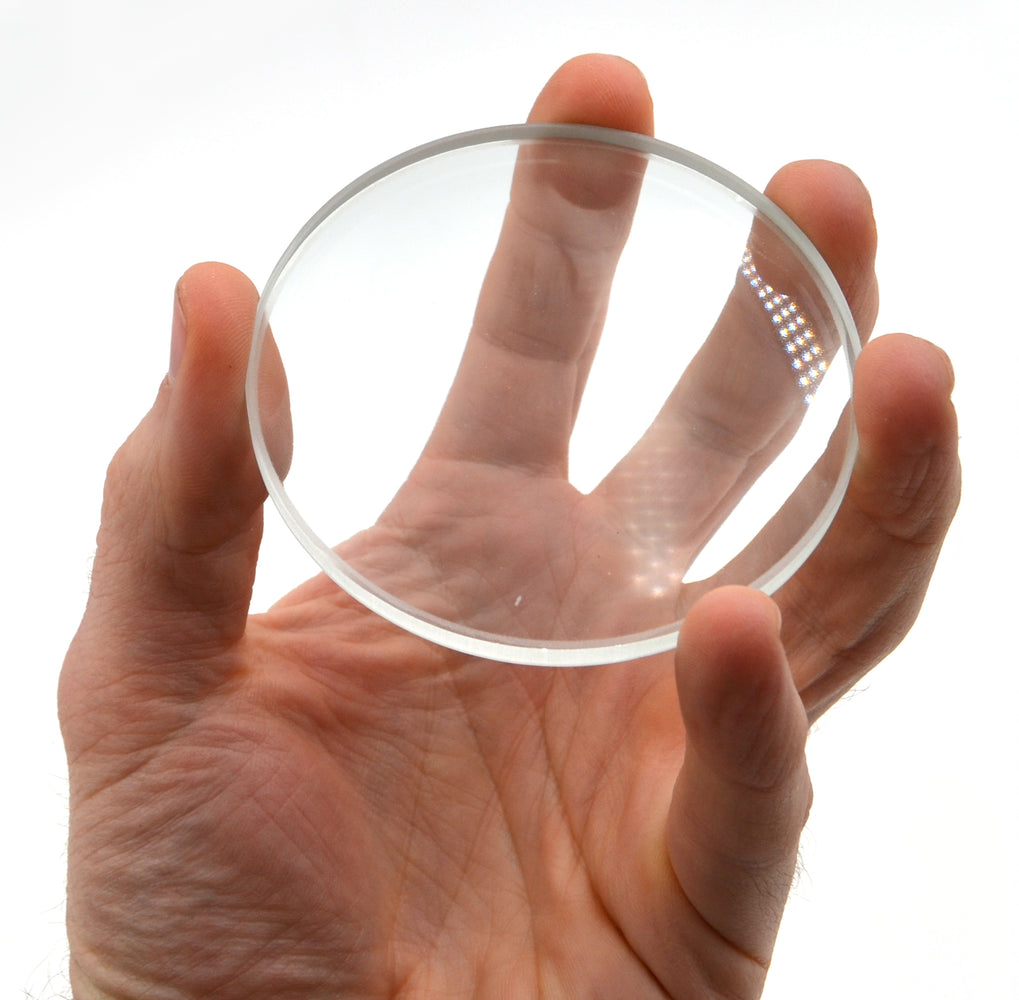 Double Concave Lens, 200mm Focal Length, 3" (75mm) Diameter - Spherical, Optically Worked Glass Lens - Ground Edges, Polished - Great for Physics Classrooms - Eisco Labs