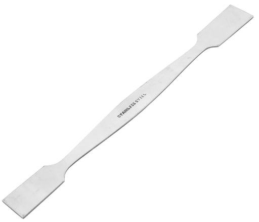 Dual End Spatula, 7.9" - Stainless Steel, Polished - Flat Blades
