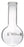 Boiling Flask, 50ml - Borosilicate Glass - Round Bottom, Narrow Neck (0.7" ID) - Eisco Labs