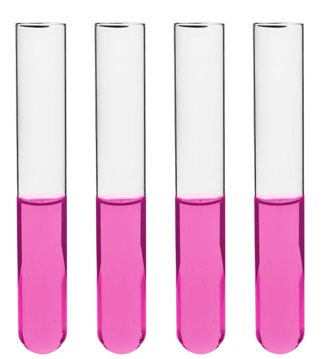 48PK Test Tubes, 15mL, 16x125mm - Rimless - Light Wall, 1.2mm Thick - Borosilicate 3.3 Glass