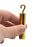 Hooked Brass Cylinder - Brass, Brass, Steel & Copper - 1.5 x 0.5"