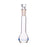 Volumetric Flask, 10ml - Class A - Hexagonal, Hollow Glass Stopper - Single, Blue Graduation - Eisco Labs