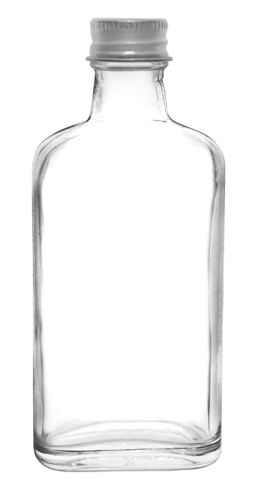 McCartney Bottle, 100ml, with Aluminum Screw Cap, and Rubber Liner - Narrow Mouth - 5.25" tall - Eisco Labs