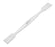 Dual End Spatula, 4.9" - Stainless Steel, Polished - Flat Blades