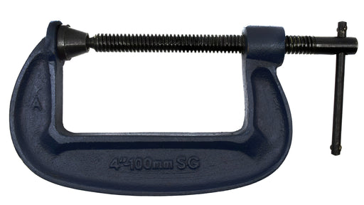 G-Clamp, Drop Forged Steel - 100mm (4") Opening Capability - Eisco Labs