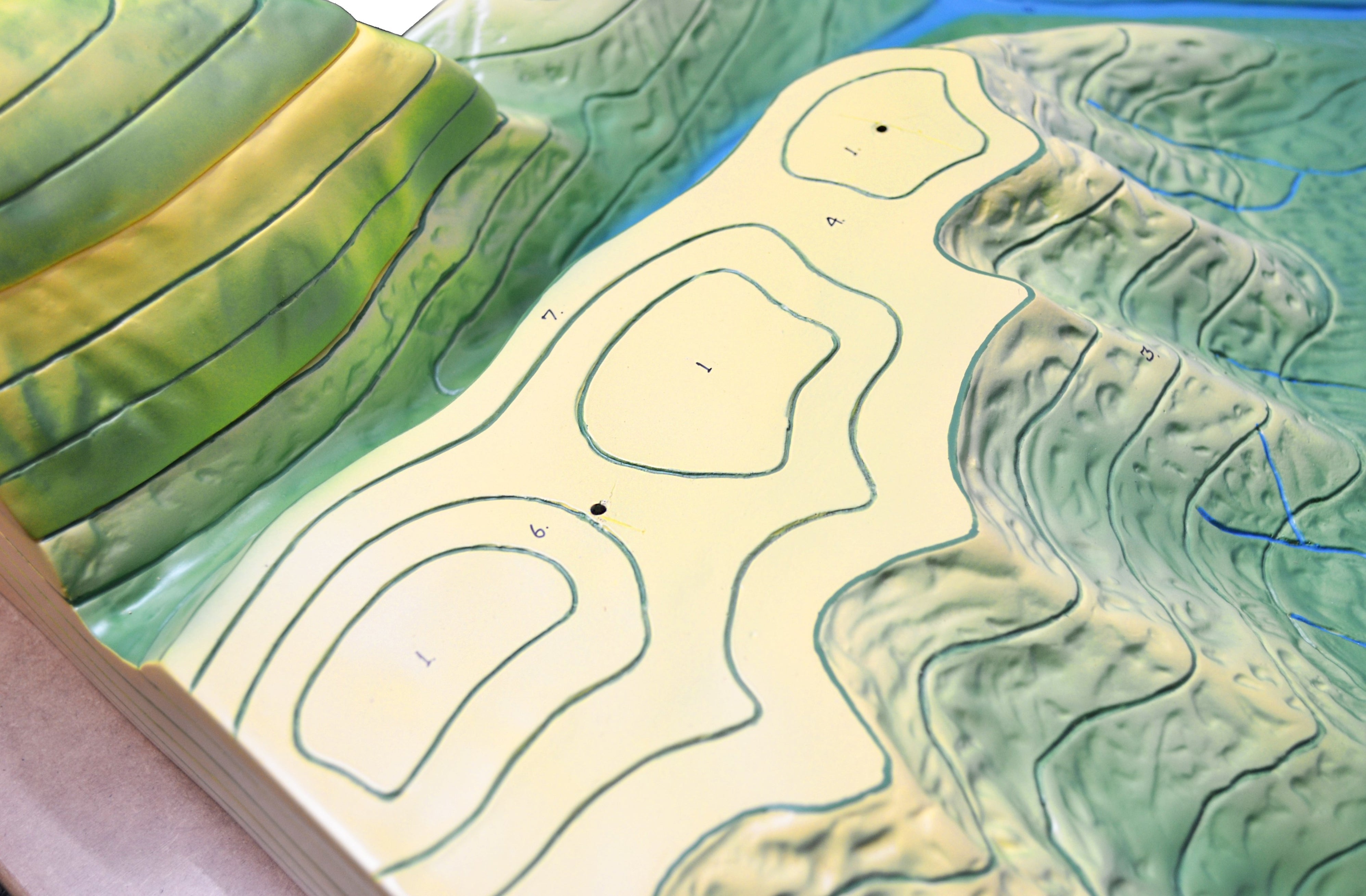 Contour Map Demonstration Model, 20 Inch - Separates into Multiple Par ...