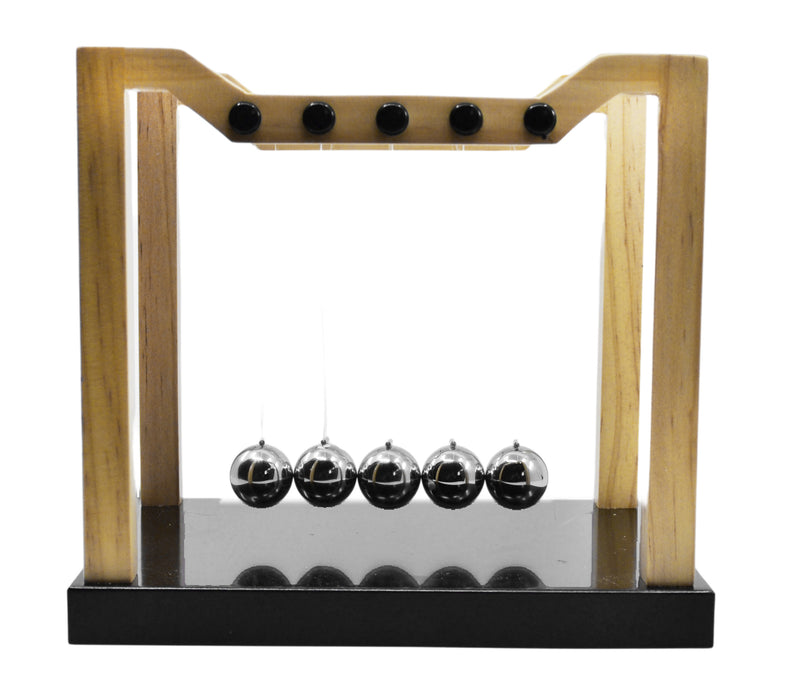 Engineer's Newton's Cradle, 8 Inch - Premium Quality - Completely Assembled - Eisco Labs
