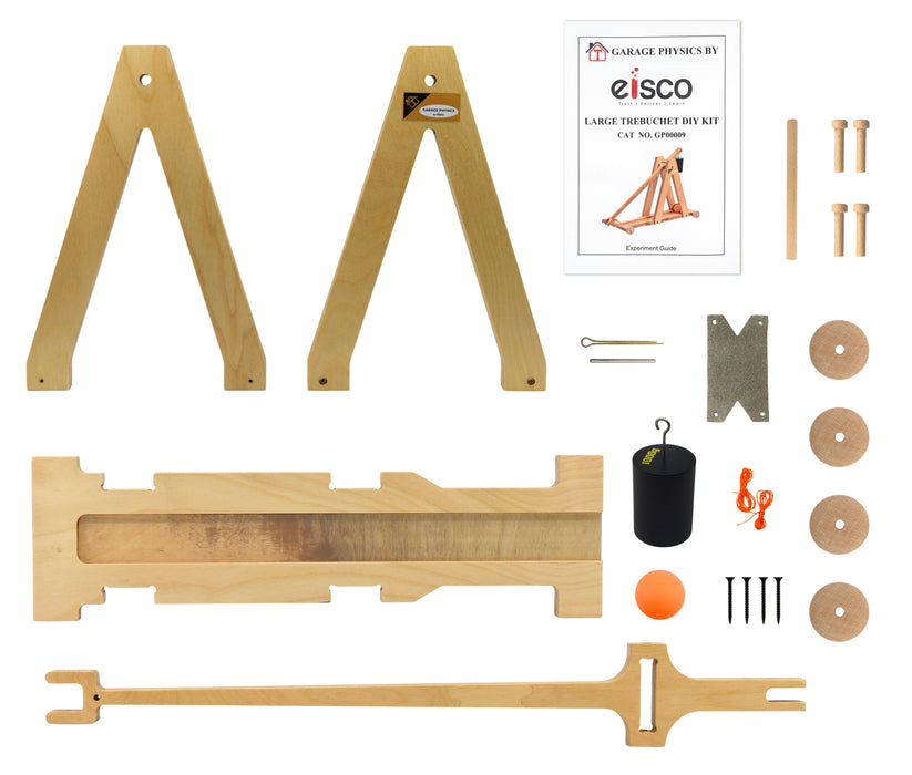 Premium Large Trebuchet DIY Kit - STEM Learning - Science Fair Kits by Eisco
