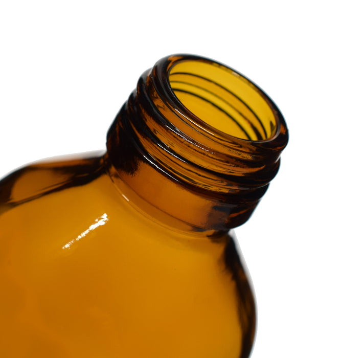 6PK Reagent Bottles, 100ml - Amber Colored Soda Glass