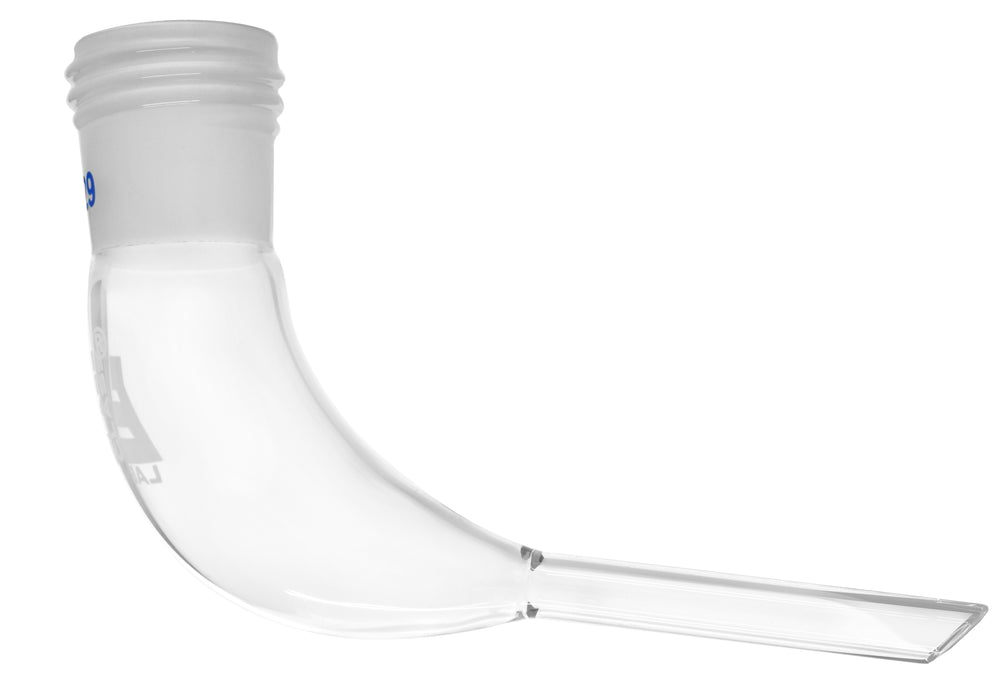 Adapter Receiver - Screw Thread - 4" (100mm)  Long - 24/29 Joint - Borosilicate Glass - Eisco Labs