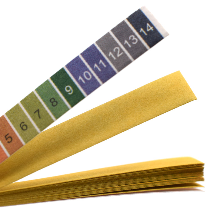 100PK pH Test Strips, 1-14 Range - 20 x 5 Booklets in Plastic Vial
