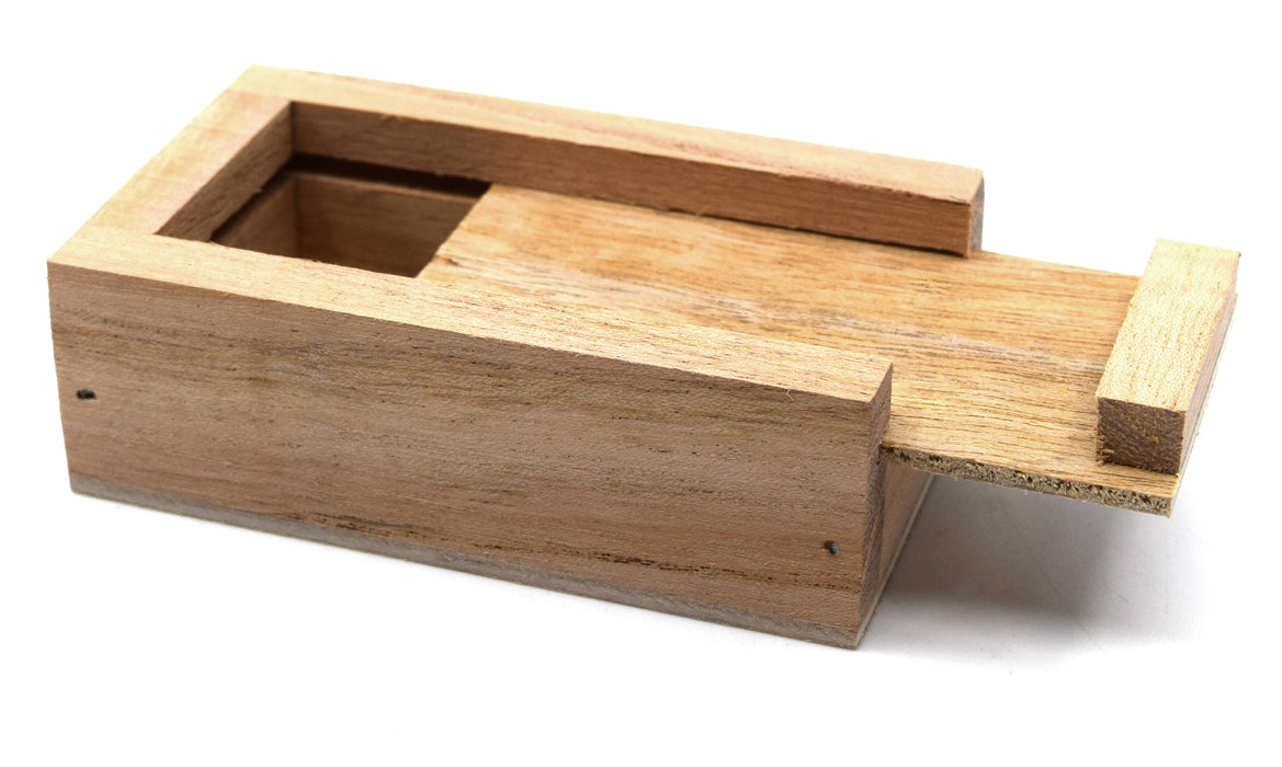 Wooden Box for 2" (50 mm) Bar Magnets, with sliding top - Eisco Labs
