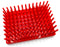 Red Plastic Test Tube Peg Drying Rack Holds 96 13mm Test Tubes - Eisco Labs