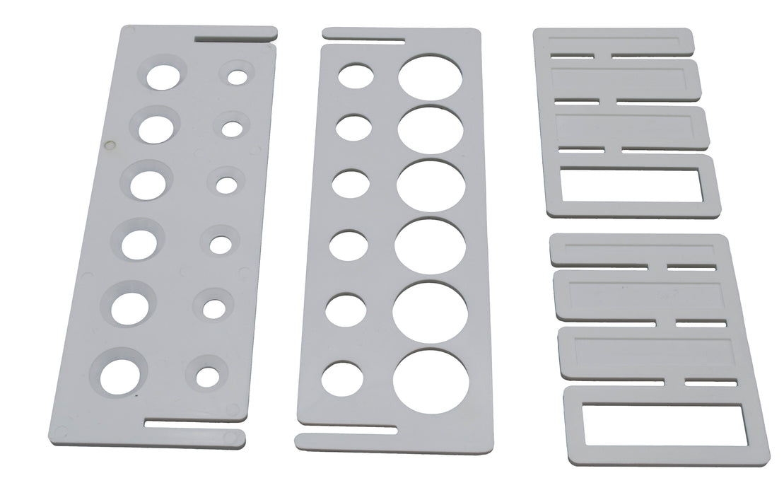 12 Hole Test Tube Stand - Holds (6) 30 mm Diameter and (6) 15 mm Diamater Test-Tubes, Stand is Made of Polythene - Eisco Labs