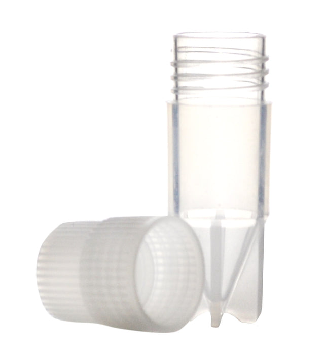 Plastic Storage Vials, 1mL, 500/PK - Polypropylene - Screw Cap
