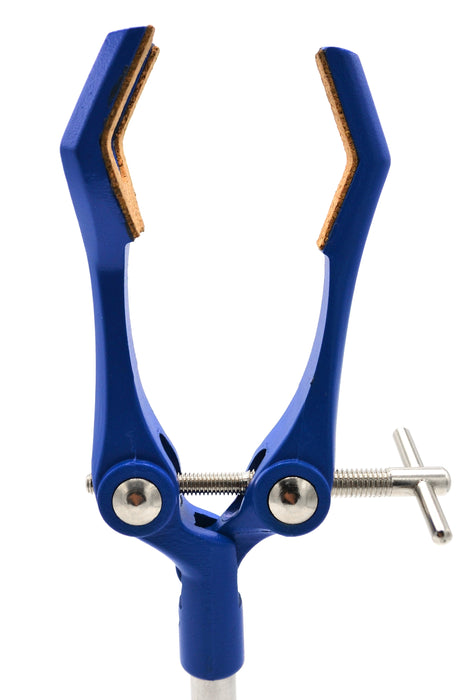 3 Finger Cork Lined Extension Clamp on Rod - 3.4" Max Opening