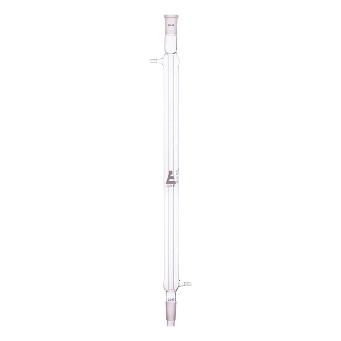 Liebig Condenser - 24/40 Joint - Glass Connector - Length, 500mm - Borosilicate Glass