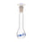 Volumetric Flask, 10ml - Class B - 10/19 Polyethylene Stopper, Borosilicate Glass - Blue Graduation, Tolerance ±0.050 - Eisco Labs