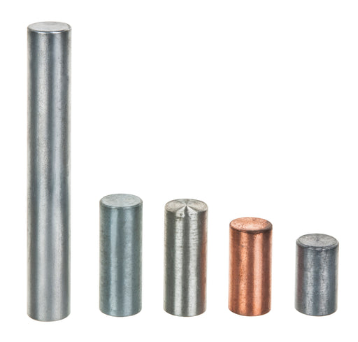 5pc Equal Mass Metal Cylinders Set - Zinc, Copper, Aluminum, Tin & Lead