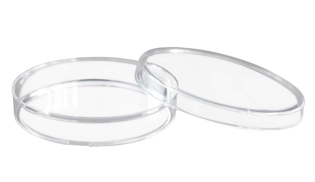 Disposable Petri Dish with Lid - Sterile - 90x14mm - Polystyrene - Triple Vented - Transparent