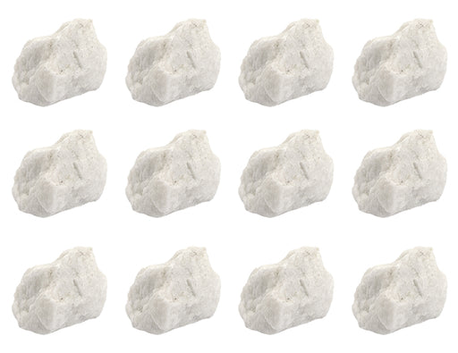 12PK Raw Microcline, Mineral Specimens - Approx. 1" - Geologist Selected & Hand Processed - Great for Science Classrooms - Class Pack - Eisco Labs