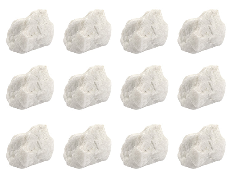 12PK Raw Microcline, Mineral Specimens - Approx. 1" - Geologist Selected & Hand Processed - Great for Science Classrooms - Class Pack - Eisco Labs